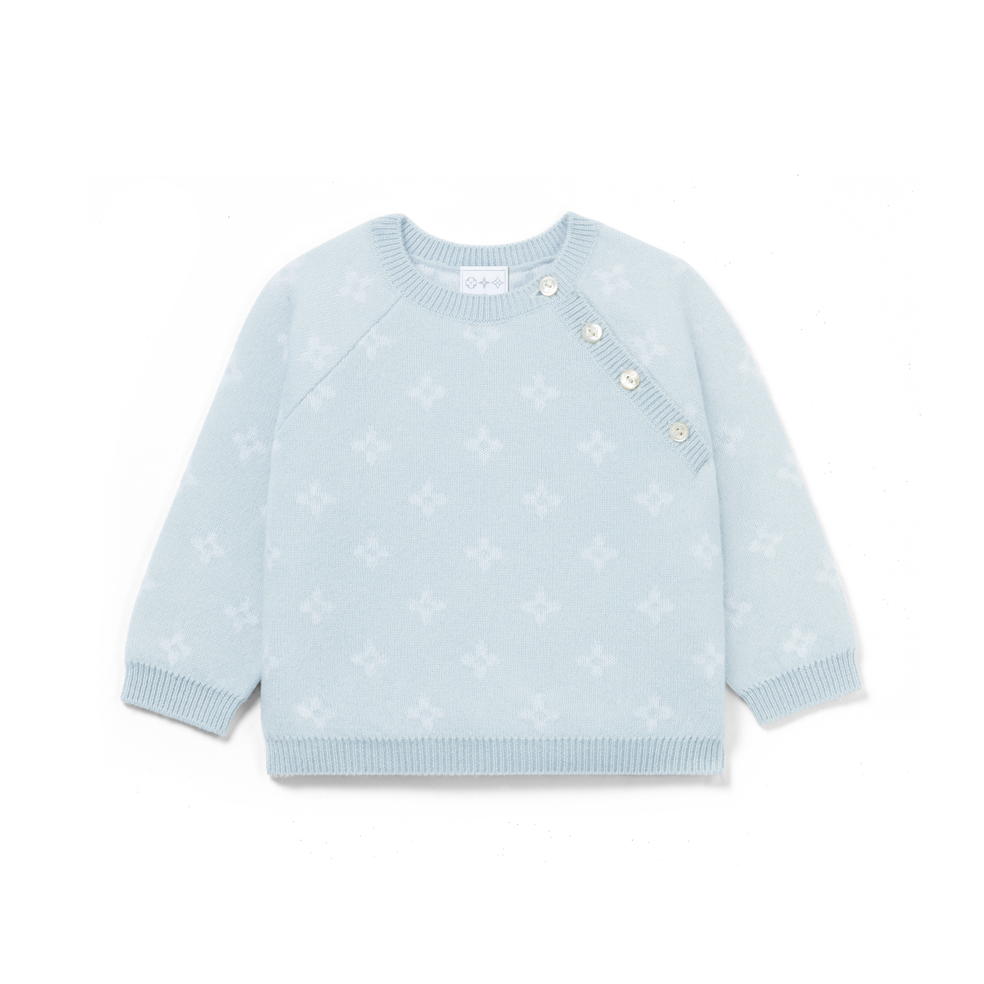 Louis Vuitton ホワイトロンパース Flower Knitted Set S00 - gifts - Gifts for Babies | LOUIS VUITTON ®